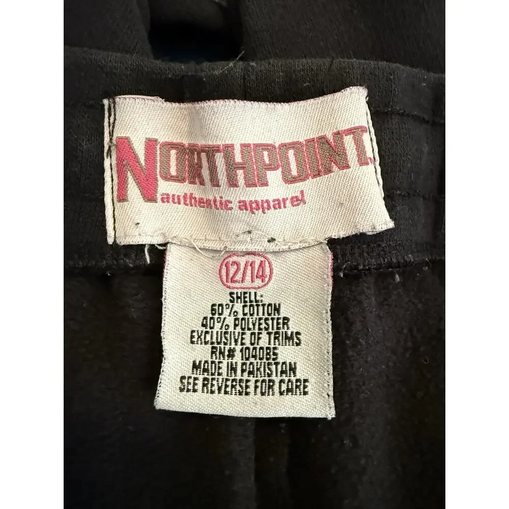 PANTS BOYS North Point Joggers SIZE 12-14 Black/Gray